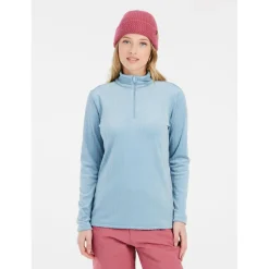 Protest - Women's PRTGail 1/4 Zip Active Top - Fleecepullover Jeanjacket Blue Hot