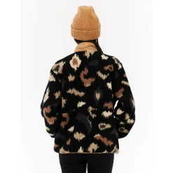 Protest - Women's PRTXena Outdoor 1/4 Button Top - Fleecepullover True Black New