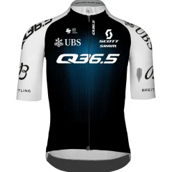 Q36.5 Fahrradbekleidung|Radtrikots-- Gregarius Pro Cycling Team Jersey - Radtrikot Black / White