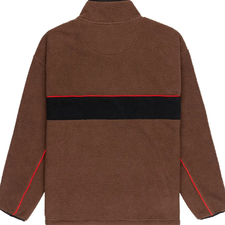 Quiksilver Pullover & Hoodies|Alltagsbekleidung-- Omni Sherpa Half-Zip - Fleecepullover Chocolate Brown