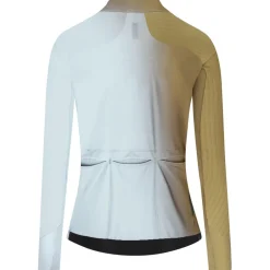 Q36.5 Fahrradbekleidung|Radtrikots-- Women's Gregarius Hybrid Big Fade L/S Jersey - Radtrikot Drab Green