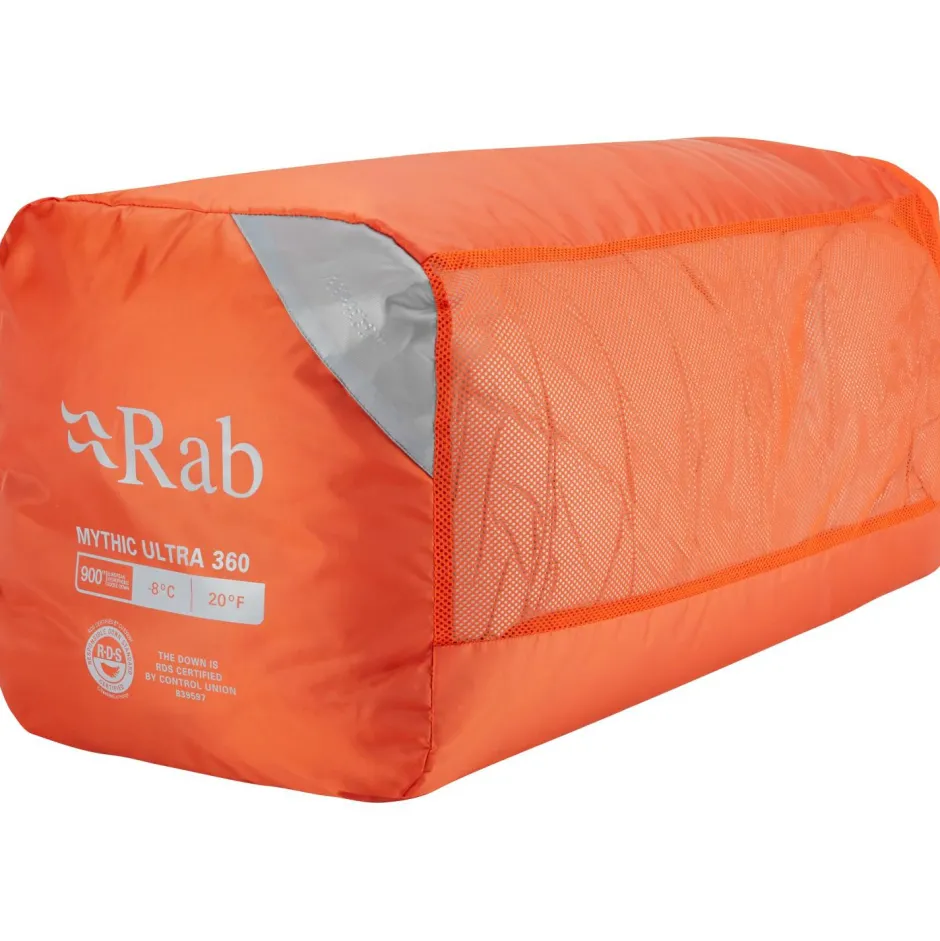 Rab Trekkingausrüstung|Daunenschlafsäcke-- Mythic Ultra 360 - Daunenschlafsack Cloud / Graphene