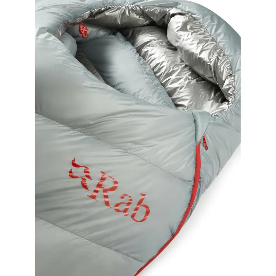 Rab Trekkingausrüstung|Daunenschlafsäcke-- Mythic Ultra 360 - Daunenschlafsack Cloud / Graphene