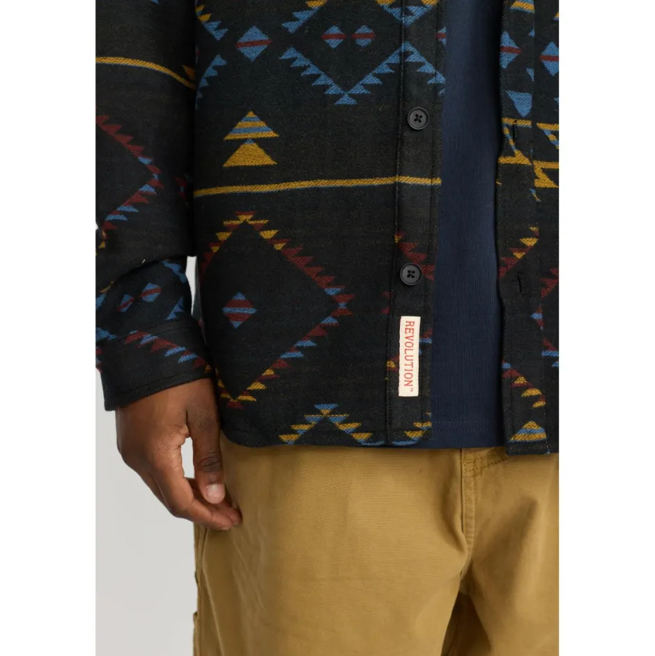 Revolution Shirts, Hemden & Longsleeves|Alltagsbekleidung-- Casual Shirt Aztec - Hemd Black