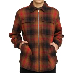 Revolution - Overshirt with Zipper - Hemd Red Sale