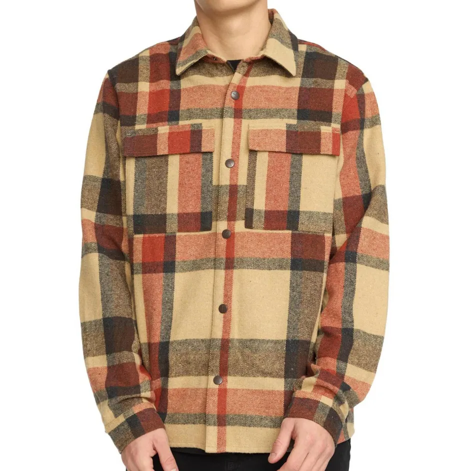 Revolution Shirts, Hemden & Longsleeves|Alltagsbekleidung-- Utility Shirt Checked - Hemd Brown