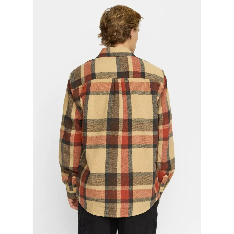Revolution Shirts, Hemden & Longsleeves|Alltagsbekleidung-- Utility Shirt Checked - Hemd Brown