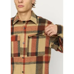 Revolution Shirts, Hemden & Longsleeves|Alltagsbekleidung-- Utility Shirt Checked - Hemd Brown