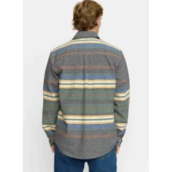 Revolution - Utility Shirt Stripes - Hemd Green Outlet