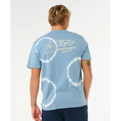 Rip Curl - Pacific Rinse Fin Tee - T-Shirt Faded Denim Online