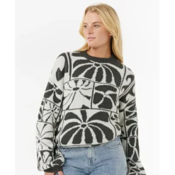 - Woen' AOT - TY Wiia Jacquard Crew - Puover < Rip Curl Hot