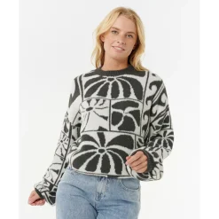 - Woen' AOT - TY Wiia Jacquard Crew - Puover < Rip Curl Hot