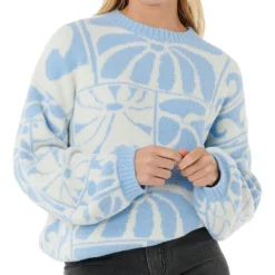 - Woen' AOT - TY Wiia Jacquard Crew - Puover < Rip Curl Hot