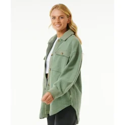 Rip Curl Freizeitjacken|Shirts, Hemden & Longsleeves-- Women's High Tide Fleece Shacket - Fleecejacke