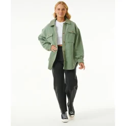 Rip Curl Freizeitjacken|Shirts, Hemden & Longsleeves-- Women's High Tide Fleece Shacket - Fleecejacke