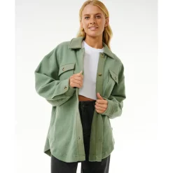 Rip Curl Freizeitjacken|Shirts, Hemden & Longsleeves-- Women's High Tide Fleece Shacket - Fleecejacke