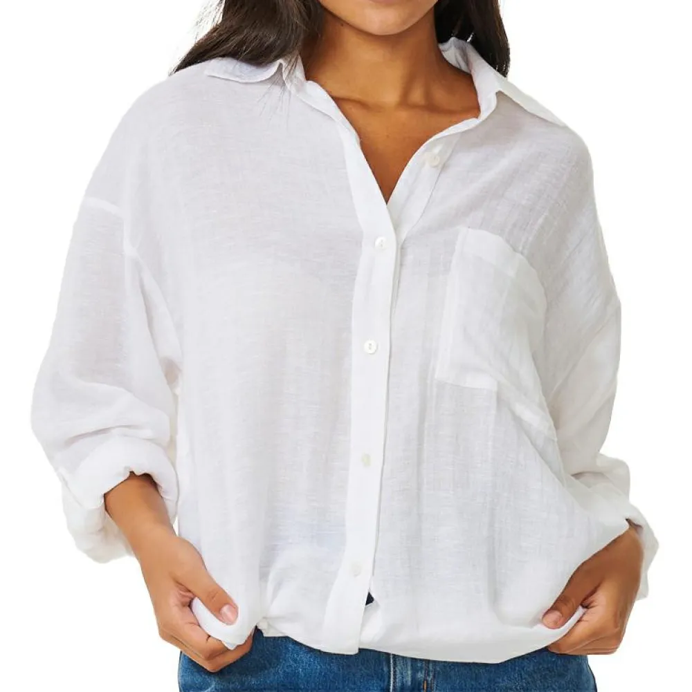 Rip Curl - Women's Premium Surf Holiday Shirt - Bluse White Outlet