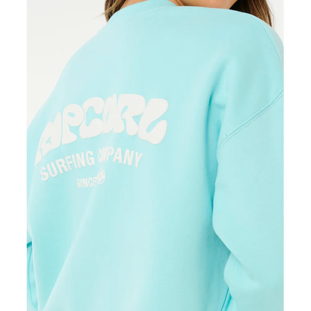 Rip Curl - Women's Surf Puff Inspired Crew - Pullover Light Sea Blue
