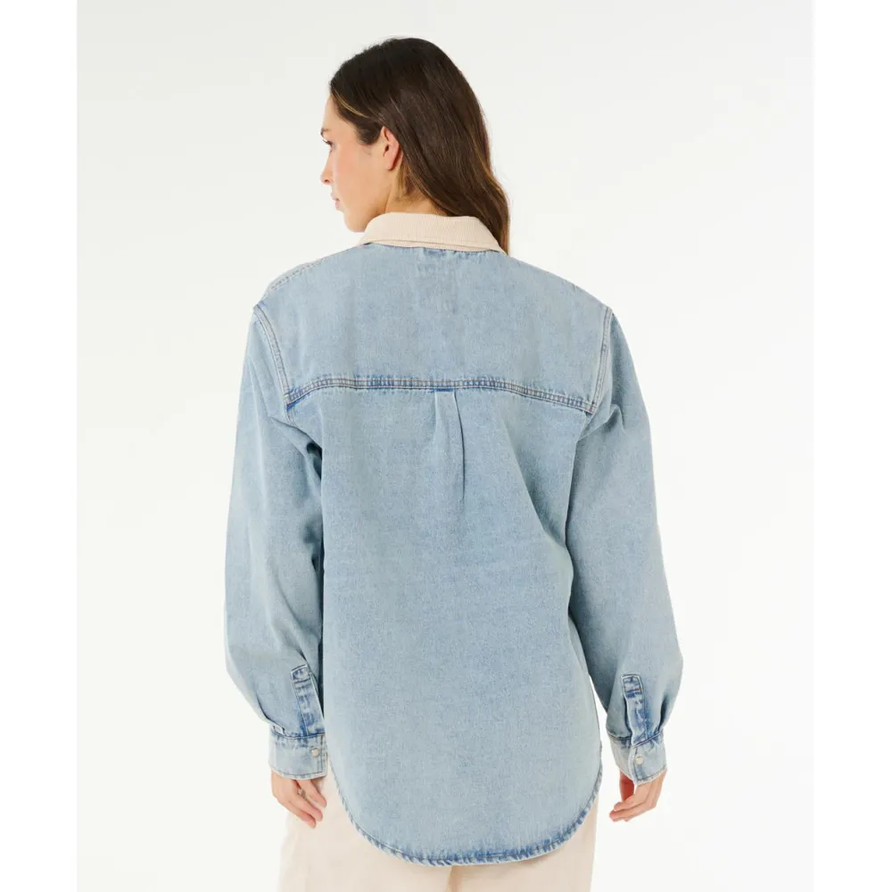 - Woen' urf ide Reaxed Deni hirt - Hed < Rip Curl Sale