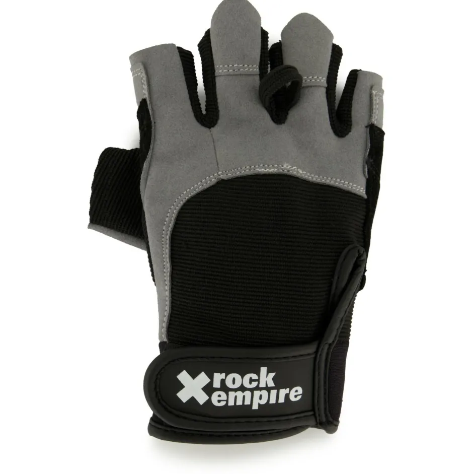 Rock Empire Klettersteig-Zubehör|Handschuhe-- Rocker - Handschuhe Black / Light Grey