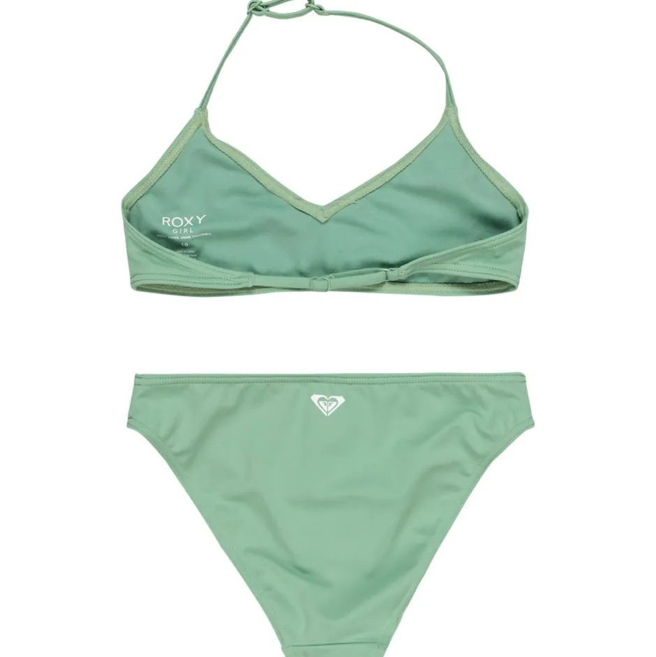 Roxy Bademode-- Girl's Solid Active Triangle Bra Set - Bikini Basil