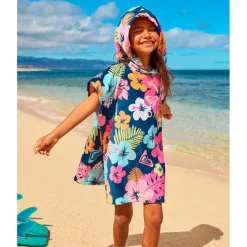 Roxy Bademode|Alltagsbekleidung-- Kid's TW Stay Magical Printed - Surf Poncho Mood Indigo Morning Flowers Tw