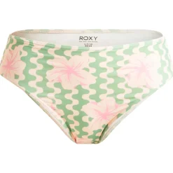 Roxy Bademode-- Women's Hibiscus Daze Midwaist Bikini - Bikini-Bottom Basil Party Waves Yw