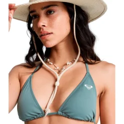 Roxy Bademode-- Women's SD Essentials Tiki Tri - Bikini-Top Agave Green