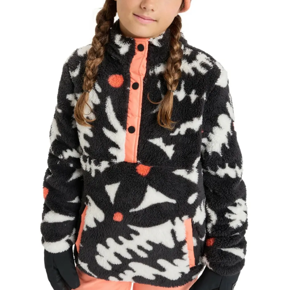 Roxy Pullover & Hoodies|Alltagsbekleidung-- Girl's Alabama - Fleecepullover True Black Big Flower