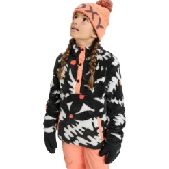 Roxy Pullover & Hoodies|Alltagsbekleidung-- Girl's Alabama - Fleecepullover True Black Big Flower