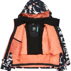 Roxy - Girl's Free Jet - Skijacke True Black Big Flower