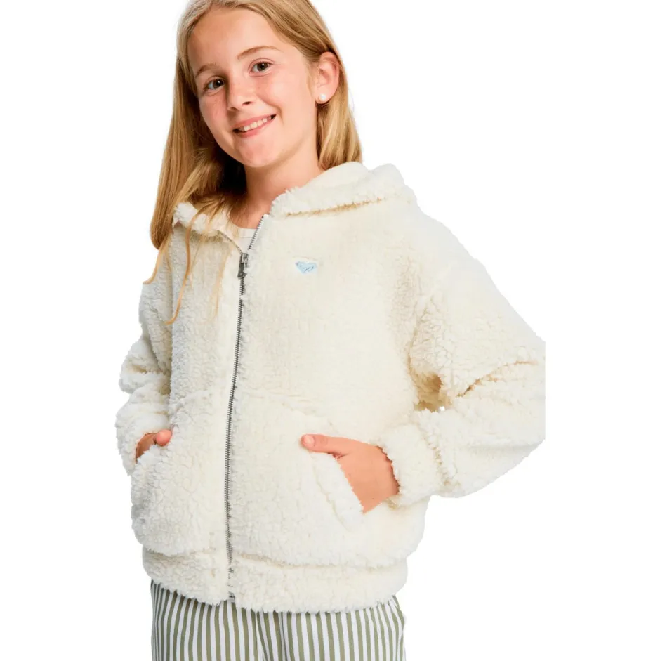 Roxy Jacken|Alltagsbekleidung-- Kid's Back to Full Zipped - Fleecejacke Coconut Milk