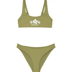 Roxy - Kid's Solid Active RG Bralette Set - Bikini Best