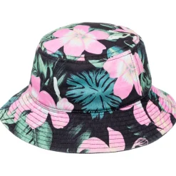 Roxy Kopfbedeckungen|Alltagsbekleidung-- Kid's Tiny Honey Bucket Hat - Hut Anthracite Shadow Floral