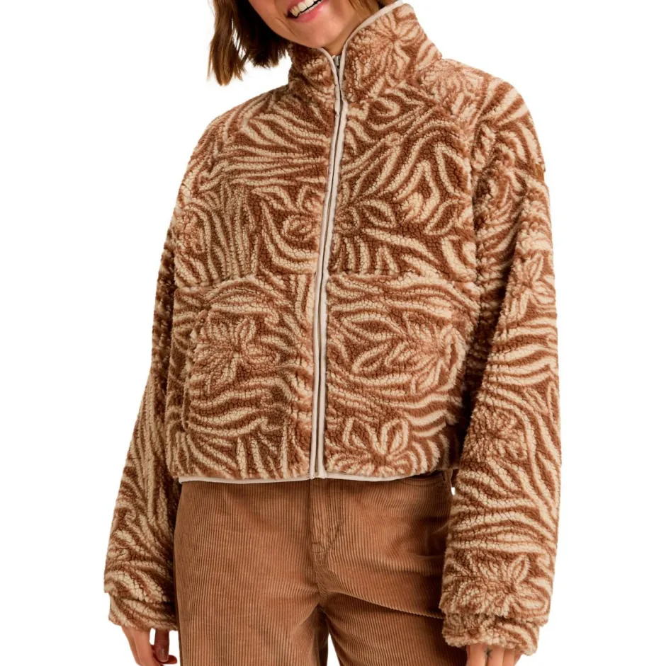 Roxy - Woen' Burry Coud Print - Feecejacke