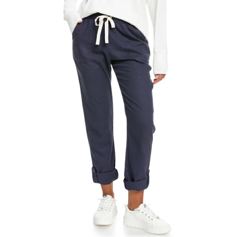 Roxy Hosen|Alltagsbekleidung-- Women's On The Seashore Linen Cargo Trousers - Freizeithose