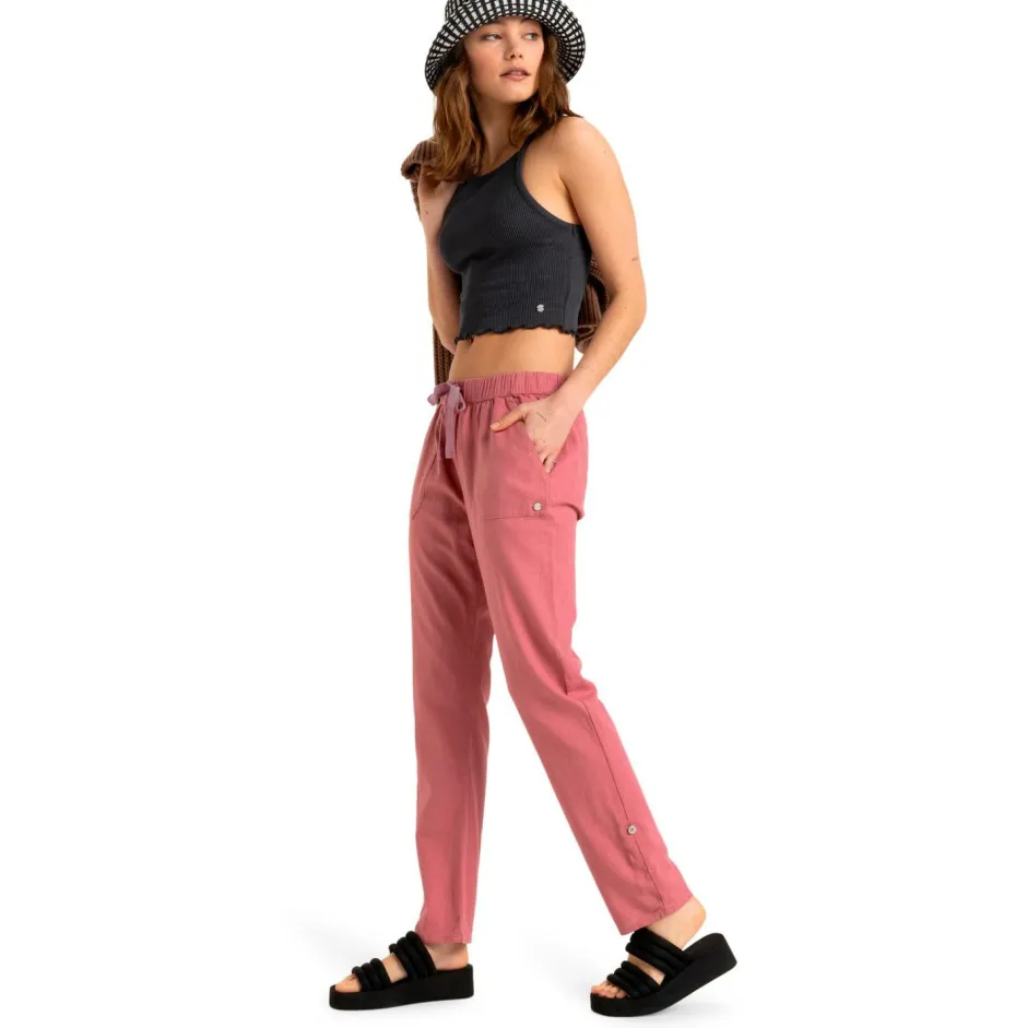 Roxy Hosen|Alltagsbekleidung-- Women's On The Seashore Linen Cargo Trousers - Freizeithose