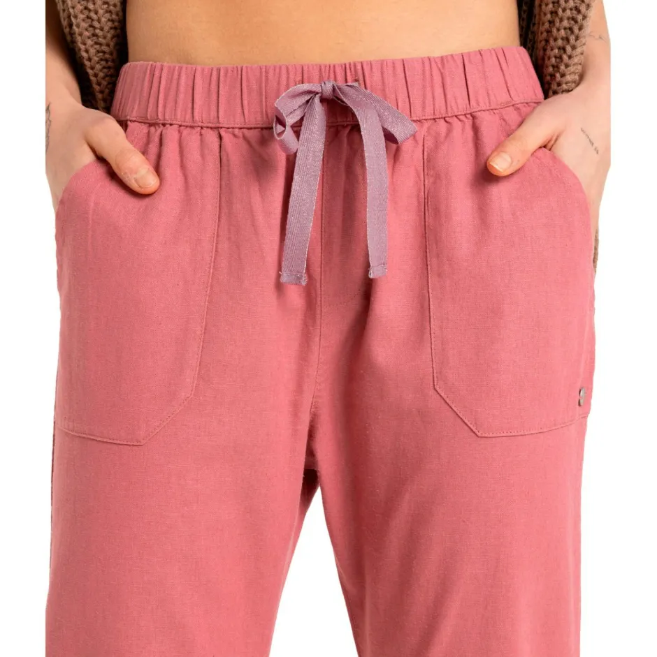 Roxy Hosen|Alltagsbekleidung-- Women's On The Seashore Linen Cargo Trousers - Freizeithose
