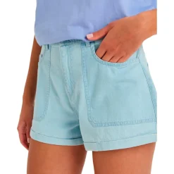 Roxy Hosen|Alltagsbekleidung-- Women's Seaside Mid - Shorts Light Blue