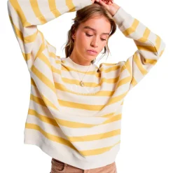 - Woen' tricty tripe Overized - Puover < Roxy Discount