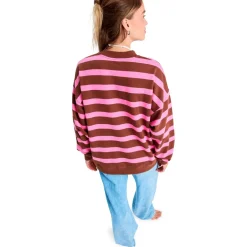 - Woen' tricty tripe Overized - Puover < Roxy Discount