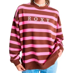 - Woen' tricty tripe Overized - Puover < Roxy Discount