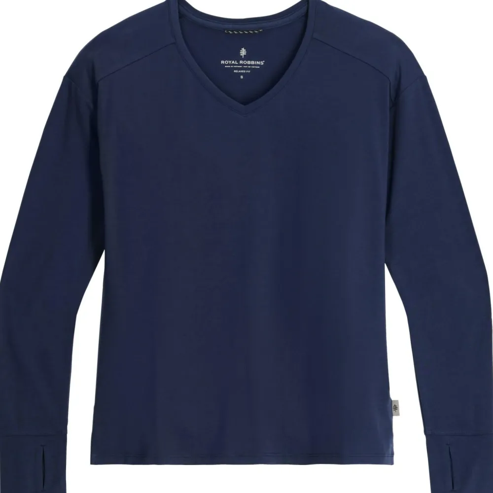 - Woen' adera V Neck - ongeeve < Royal Robbins Hot