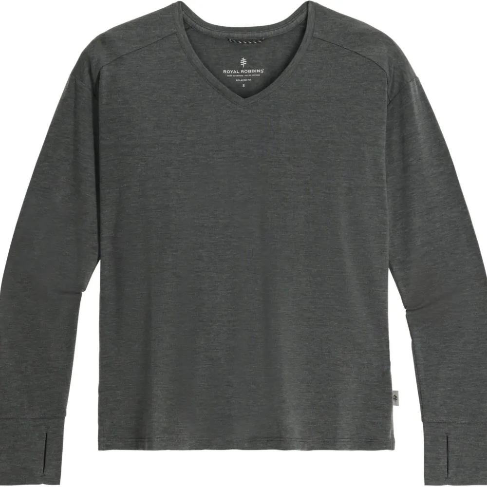 - Woen' adera V Neck - ongeeve < Royal Robbins Hot