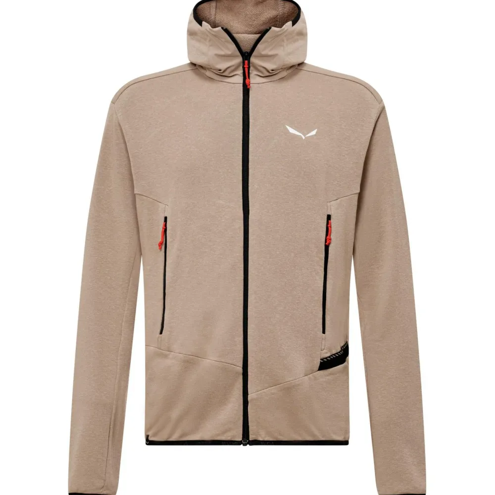 Salewa - Agner Hemp 2 Hooded Jacket - Fleecejacke Quicksand Hot