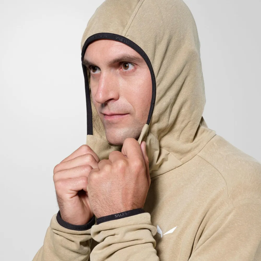 Salewa - Agner Hemp 2 Hooded Jacket - Fleecejacke Quicksand Hot