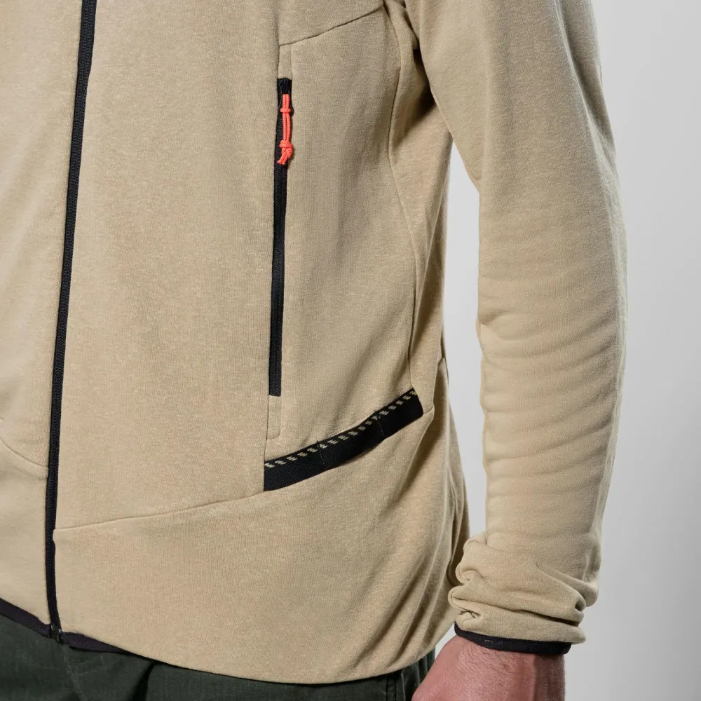 Salewa - Agner Hemp 2 Hooded Jacket - Fleecejacke Quicksand Hot