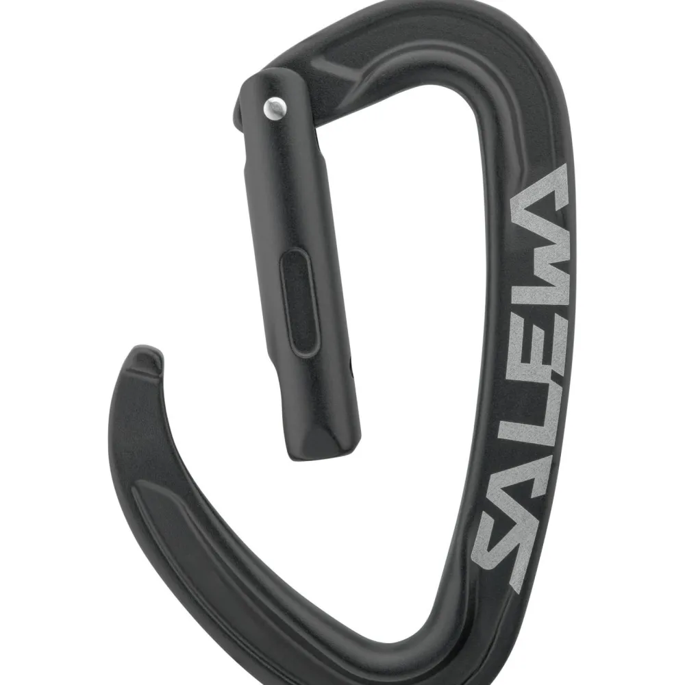 Salewa - Ortles Straight Carabiner - Schnappkarabiner Black Discount