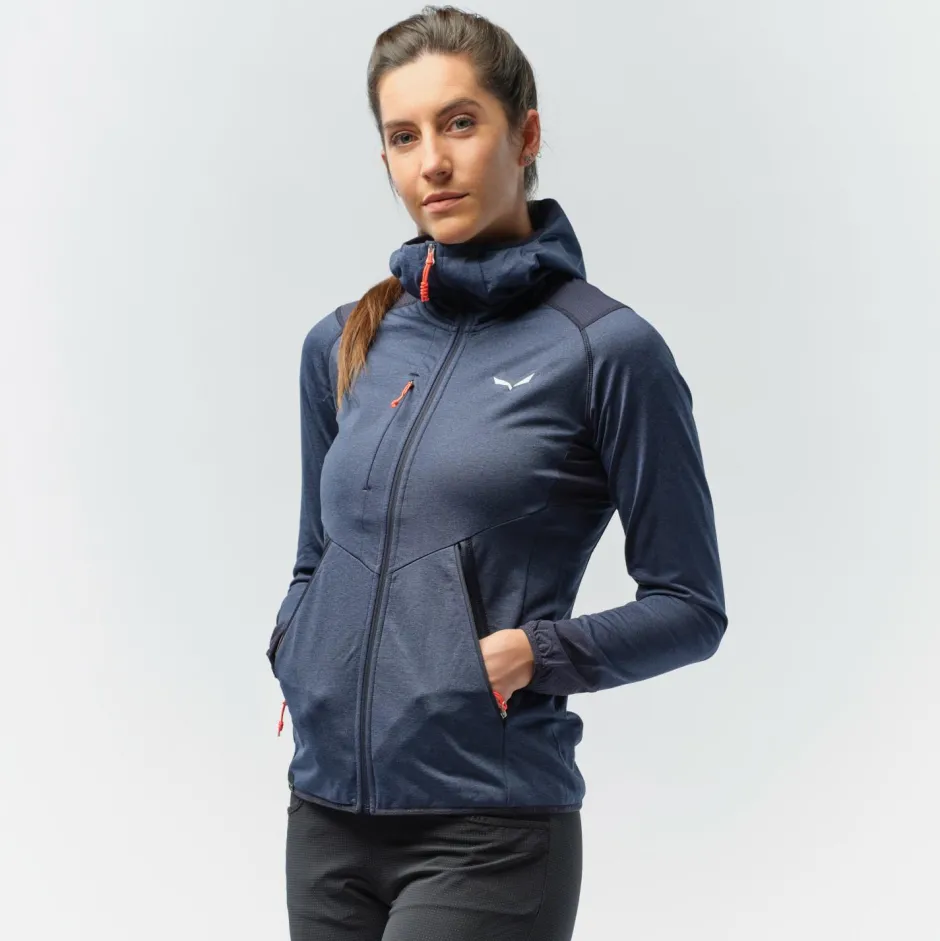 Salewa Trekkingbekleidung|Hochtourenbekleidung-- Women's Agner Hybrid Polarlite Fullzip Hoody - Fleecejacke