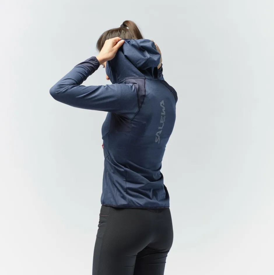 Salewa Trekkingbekleidung|Hochtourenbekleidung-- Women's Agner Hybrid Polarlite Fullzip Hoody - Fleecejacke